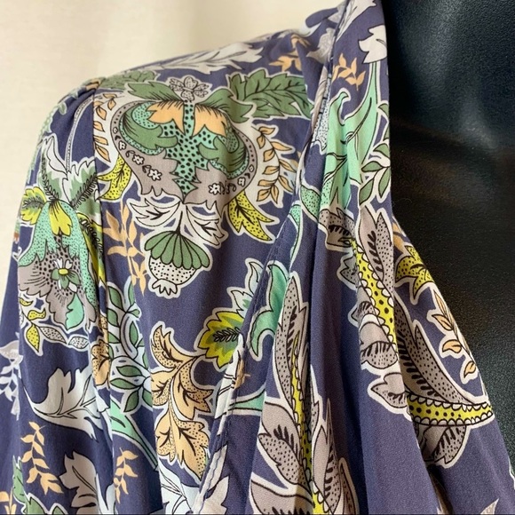 Anthropologie Jaase Floral jacket with tassel ties, Size M - Picture 3 of 6